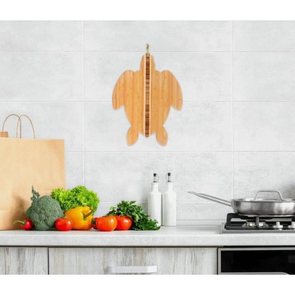 Totally Bamboo Sea Turtle Shaped Cutting Board and 11 x 15